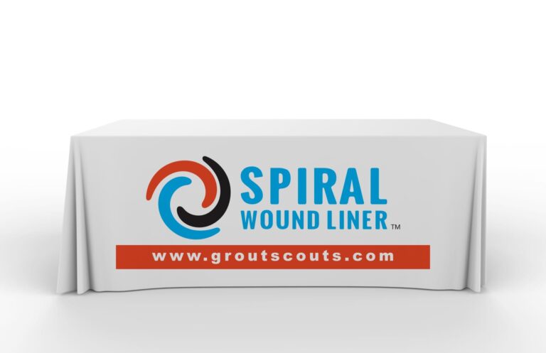 Spiral Wound Liner - Table Mockup, Grout Scouts