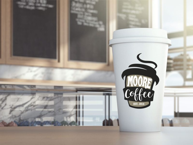 Moore Coffee Logo Mockup