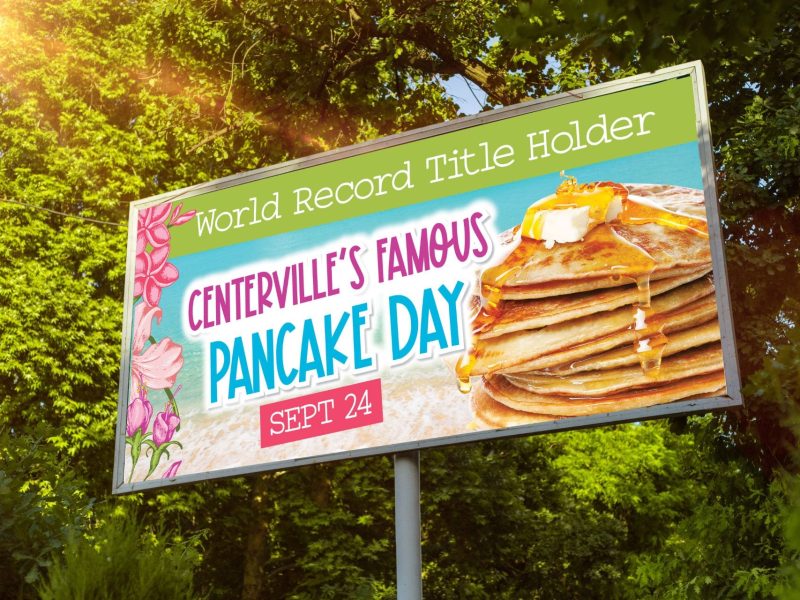 Pancake Day Event Billboard
