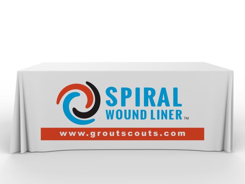 Spiral Wound Liner - Table Mockup, Grout Scouts